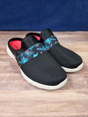 Skechers Black Tropical Oasis Mule Sneakers
